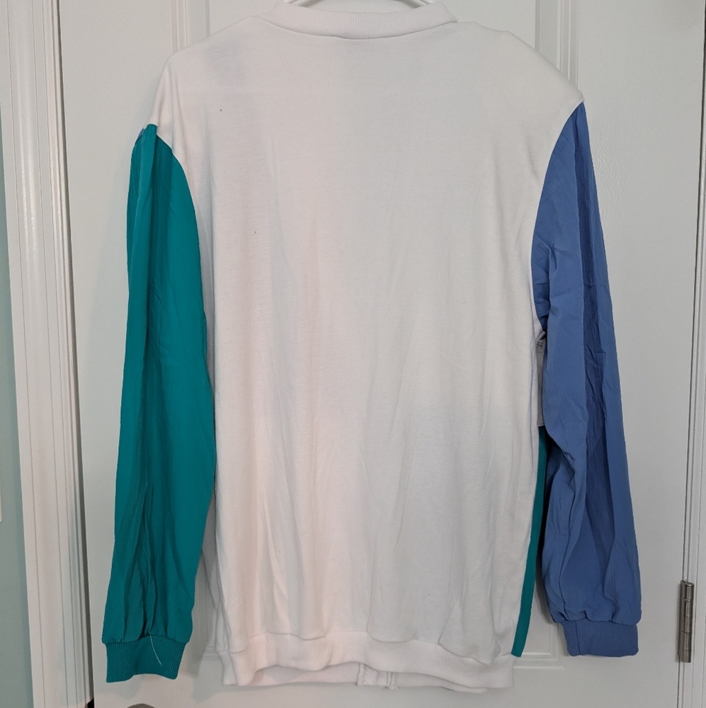 Vintage Women's‎ Size Small, Oversized Color Block Cardigan, Coastal Grandma - Picture 5 of 6